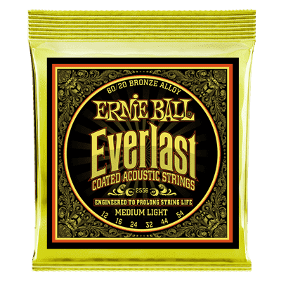 Durability and Clarity - Ernie Ball 80/20 Bronze Everlast Coated Acoustic Guitar Strings