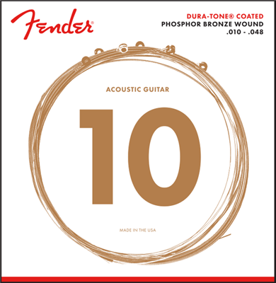 Fender - Phosphor Bronze DURA-TONE COATED Acoustic Strings