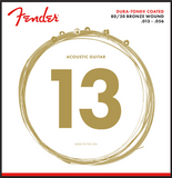 FENDER-80/20 Bronze DURA-TONE COATED Acoustic Guitar Strings