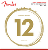 FENDER-80/20 Bronze DURA-TONE COATED Acoustic Guitar Strings