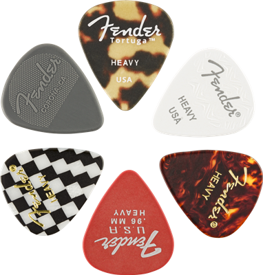 FENDER - Heavy MEDLEY Picks - Designed for versatility