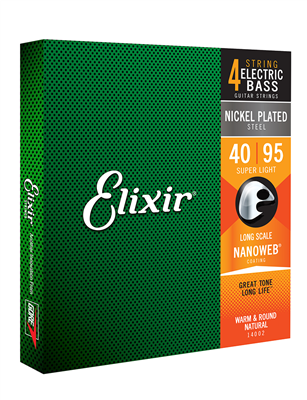 Elixir - NANOWEB Nickel Plated Steel 4-String Bass