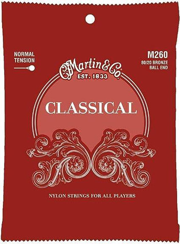 Martin Guitar Classical M260 Strings - Nylon 80/20 Bronze