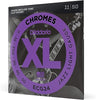 D'Addario XL Chromes Electric Guitar Strings Set