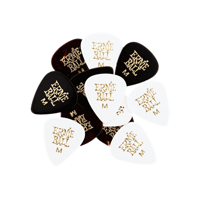 Ernie Ball (12-Pack) - Cellulose Acetate Nitrate Picks